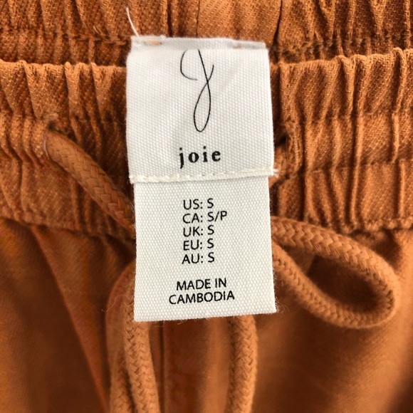 Joie Tan Drawstring Trousers - Picture 2 of 3